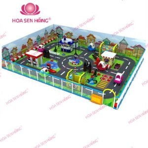 Khu giao thông GT55-07 cho khu vui chơi trong nhà trung tâm thương mại, nhà hàng, trường mầm non – Hoa Sen Hồng