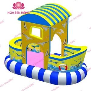 Thuyền hơi EI-53-17 cho khu vui chơi trong nhà trung tâm thương mại, nhà hàng, trường mầm non – Hoa Sen Hồng