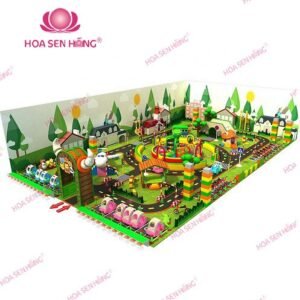 Khu giao thông GT55-03 cho khu vui chơi trong nhà trung tâm thương mại, nhà hàng, trường mầm non – Hoa Sen Hồng