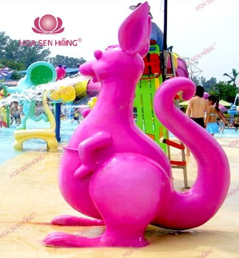 Thiết bị công viên nước WP058-03 cho công viên nước, hồ bơi resort, khách sạn – Hoa Sen Hồng