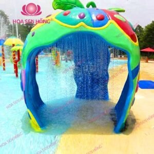 Nấm phun nước WP058-04 cho công viên nước, hồ bơi resort, khách sạn – Hoa Sen Hồng