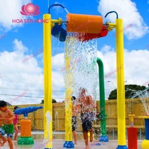 Gầu đổ nước tự động WP058-09 cho công viên nước, hồ bơi resort, khách sạn – Hoa Sen Hồng