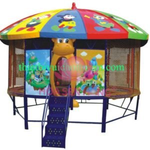 Sàn nhún BB-051-04 cho sân chơi ngoài trời khu chung cư, trường mầm non, resort, công viên – Hoa Sen Hồng