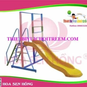 Cầu trượt composite ngoài trời CO-016-30 cho sân chơi ngoài trời khu chung cư, trường mầm non, resort, công viên – Hoa Sen Hồng