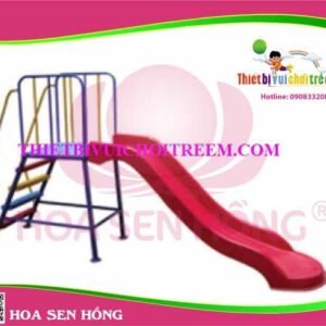 Cầu trượt composite ngoài trời CO-016-31 cho sân chơi ngoài trời khu chung cư, trường mầm non, resort, công viên – Hoa Sen Hồng