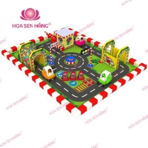 Khu giao thông GT55-02 cho khu vui chơi trong nhà trung tâm thương mại, nhà hàng, trường mầm non – Hoa Sen Hồng