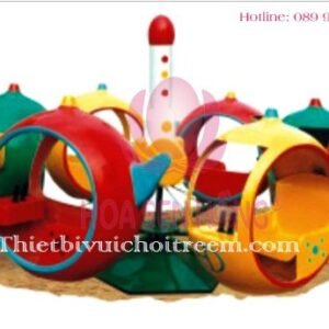 Đu quay đảo EF-022-11 cho công viên, khu vui chơi giải trí – Hoa Sen Hồng