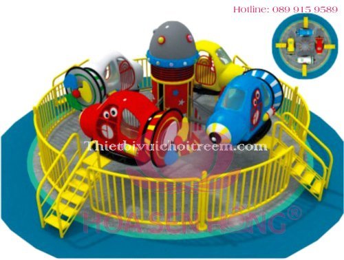 Đu quay đảo EF-022-14 cho công viên, khu vui chơi giải trí – Hoa Sen Hồng