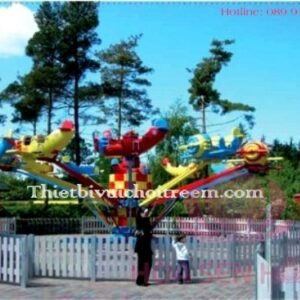 Đu quay đảo EF-022-16 cho công viên, khu vui chơi giải trí – Hoa Sen Hồng
