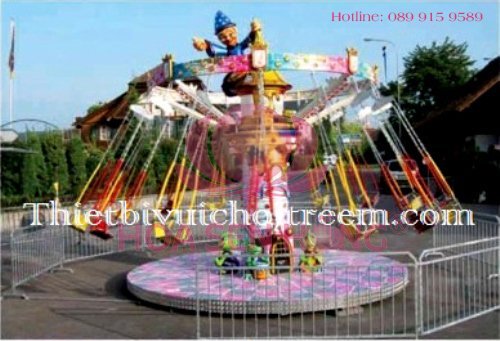 Đu quay đảo EF-022-17 cho công viên, khu vui chơi giải trí – Hoa Sen Hồng