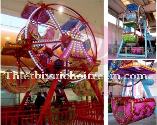 Đu quay đảo EF-022-19 cho công viên, khu vui chơi giải trí – Hoa Sen Hồng