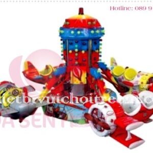Đu quay đảo EF-022-24 cho công viên, khu vui chơi giải trí – Hoa Sen Hồng