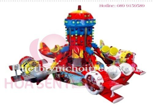 Đu quay đảo EF-022-24 cho công viên, khu vui chơi giải trí – Hoa Sen Hồng