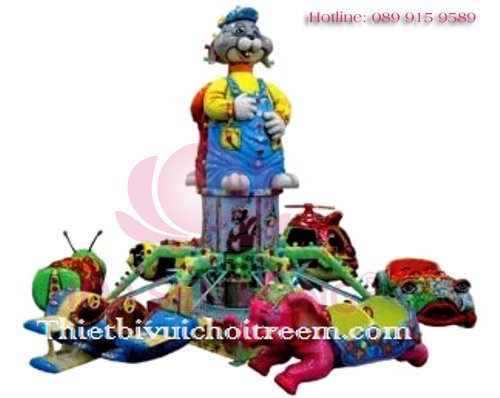 Đu quay đảo EF-022-29 cho công viên, khu vui chơi giải trí – Hoa Sen Hồng