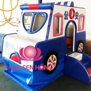 Xe ô tô cảnh sát EI-53-38 cho khu vui chơi trong nhà trung tâm thương mại, nhà hàng, trường mầm non – Hoa Sen Hồng