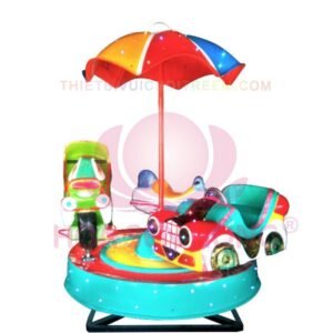 Mâm xoay điện EM-022-07 cho công viên, khu vui chơi giải trí – Hoa Sen Hồng