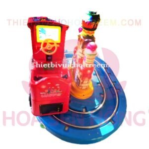 Mâm xoay điện EM-022-11 cho công viên, khu vui chơi giải trí – Hoa Sen Hồng