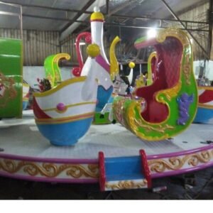 Mâm xoay điện EM-022-16 cho công viên, khu vui chơi giải trí – Hoa Sen Hồng