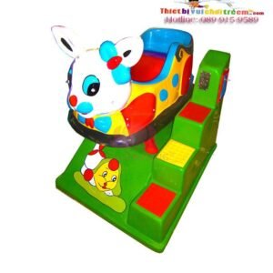 Thú nhún điện ES-023-05 cho công viên, khu vui chơi giải trí – Hoa Sen Hồng