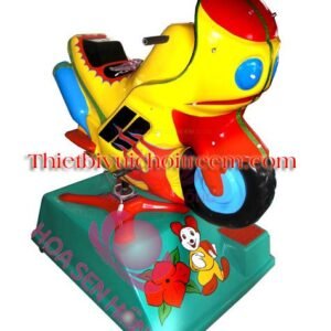 Thú nhún điện ES-023-08 cho công viên, khu vui chơi giải trí – Hoa Sen Hồng