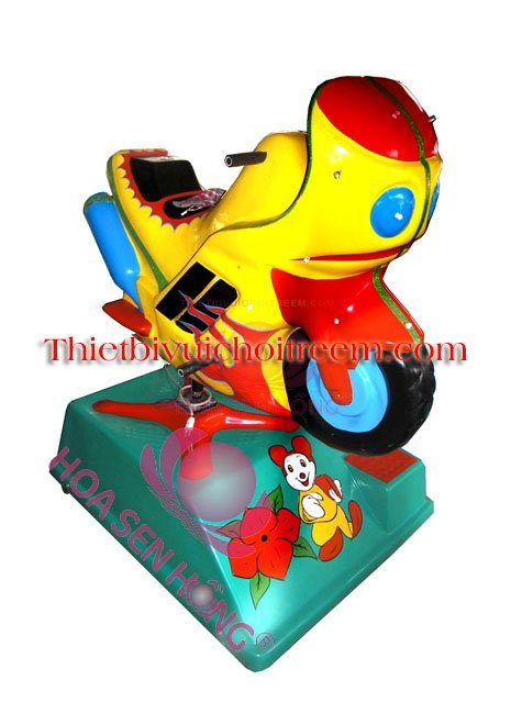 Thú nhún điện ES-023-08 cho công viên, khu vui chơi giải trí – Hoa Sen Hồng