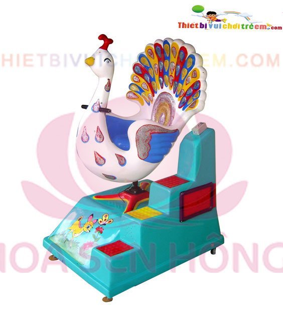 Thú nhún điện ES-023-09 cho công viên, khu vui chơi giải trí – Hoa Sen Hồng