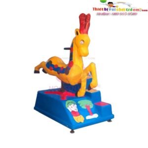Thú nhún điện ES-023-13 cho công viên, khu vui chơi giải trí – Hoa Sen Hồng