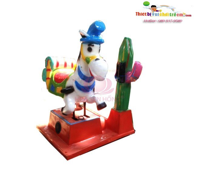 Thú nhún điện ES-023-14 cho công viên, khu vui chơi giải trí – Hoa Sen Hồng