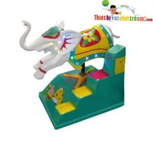 Thú nhún điện ES-023-15 cho công viên, khu vui chơi giải trí – Hoa Sen Hồng