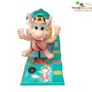 Thú nhún điện ES-023-17 cho công viên, khu vui chơi giải trí – Hoa Sen Hồng