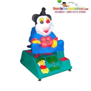 Thú nhún điện ES-023-18 cho công viên, khu vui chơi giải trí – Hoa Sen Hồng