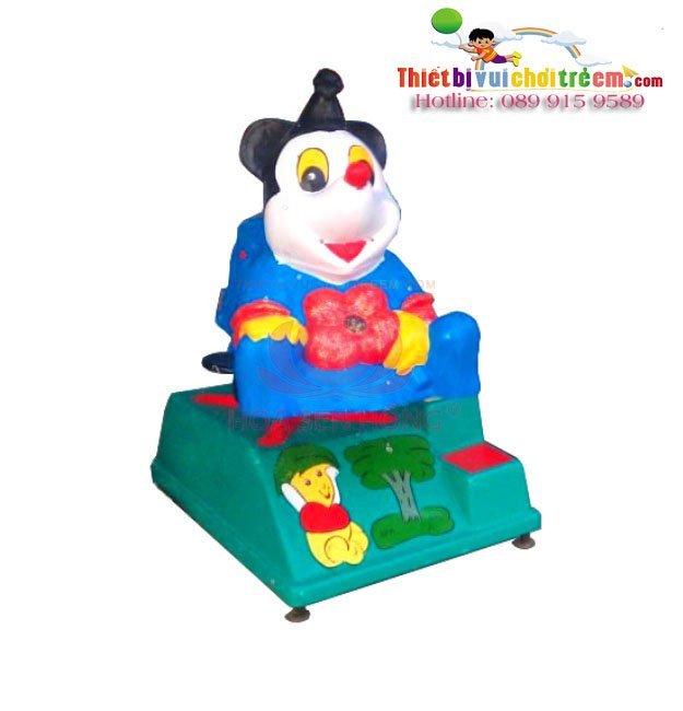 Thú nhún điện ES-023-18 cho công viên, khu vui chơi giải trí – Hoa Sen Hồng