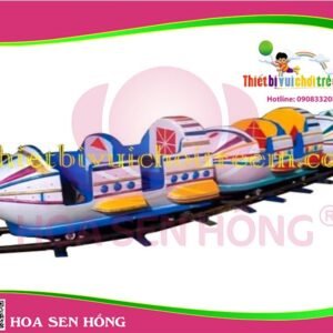 Xe lửa điện ET-050-02 cho công viên, khu vui chơi giải trí – Hoa Sen Hồng