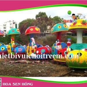 Xe lửa điện ET-050-03 cho công viên, khu vui chơi giải trí – Hoa Sen Hồng