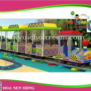 Xe lửa điện ET-050-12 cho công viên, khu vui chơi giải trí – Hoa Sen Hồng