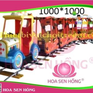 Xe lửa điện ET-050-16 cho công viên, khu vui chơi giải trí – Hoa Sen Hồng