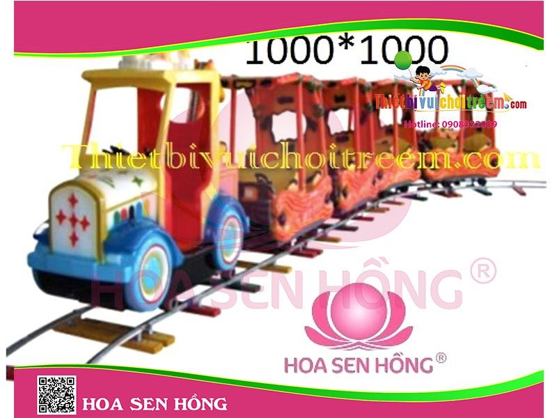 Xe lửa điện ET-050-16 cho công viên, khu vui chơi giải trí – Hoa Sen Hồng