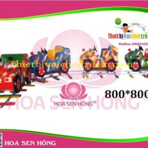 Xe lửa điện ET-050-17 cho công viên, khu vui chơi giải trí – Hoa Sen Hồng