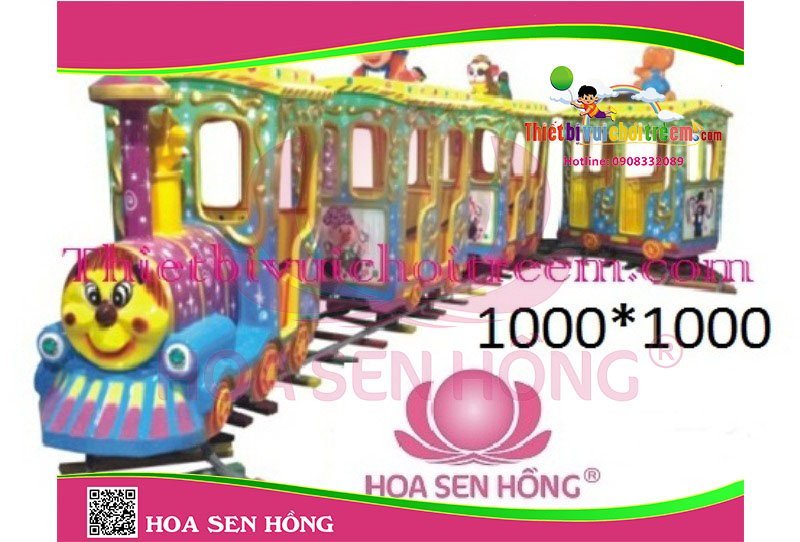 Xe lửa điện ET-050-19 cho công viên, khu vui chơi giải trí – Hoa Sen Hồng