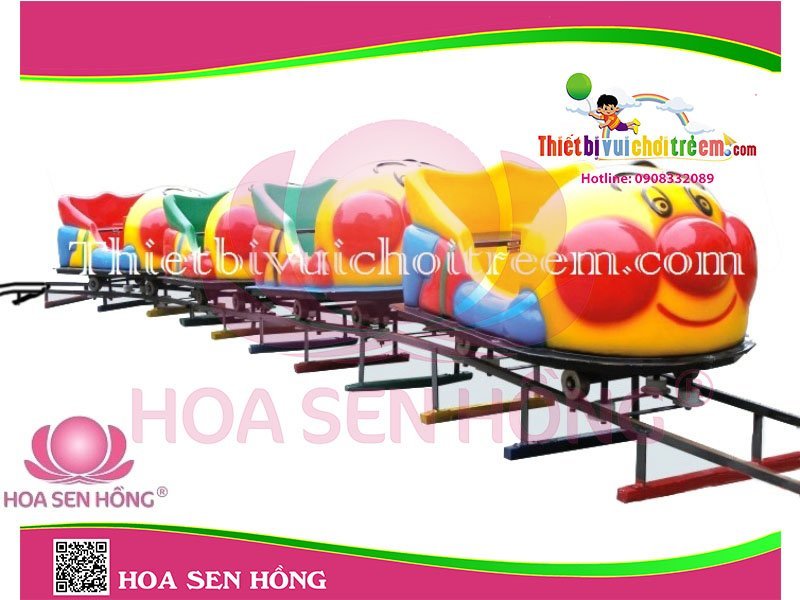 Xe lửa điện ET-050-23 cho công viên, khu vui chơi giải trí – Hoa Sen Hồng
