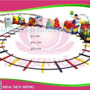 Xe lửa điện ET-050-24 cho công viên, khu vui chơi giải trí – Hoa Sen Hồng