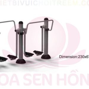 Dụng cụ thể dục ngoài trời FE-058-01 cho công viên, khu chung cư, nhà văn hóa phường xã – Hoa Sen Hồng