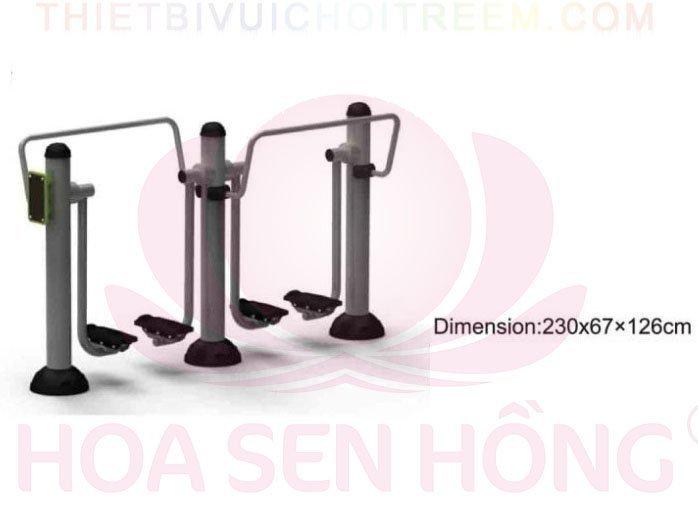 Dụng cụ thể dục ngoài trời FE-058-01 cho công viên, khu chung cư, nhà văn hóa phường xã – Hoa Sen Hồng