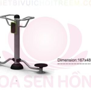 Dụng cụ thể dục ngoài trời FE-058-06 cho công viên, khu chung cư, nhà văn hóa phường xã – Hoa Sen Hồng