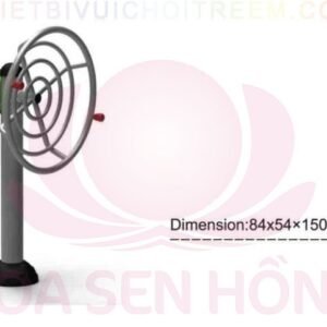 Dụng cụ thể dục ngoài trời FE-058-11 cho công viên, khu chung cư, nhà văn hóa phường xã – Hoa Sen Hồng