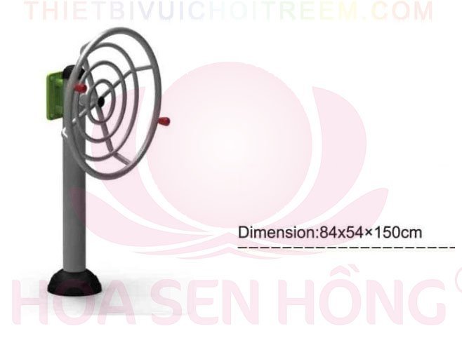 Dụng cụ thể dục ngoài trời FE-058-11 cho công viên, khu chung cư, nhà văn hóa phường xã – Hoa Sen Hồng