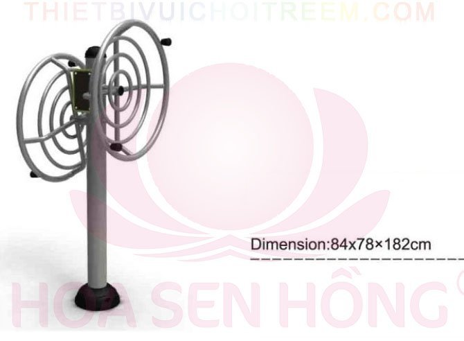 Dụng cụ thể dục ngoài trời FE-058-12 cho công viên, khu chung cư, nhà văn hóa phường xã – Hoa Sen Hồng