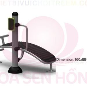 Dụng cụ thể dục ngoài trời FE-058-19 cho công viên, khu chung cư, nhà văn hóa phường xã – Hoa Sen Hồng