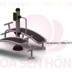Dụng cụ thể dục ngoài trời FE-058-20 cho công viên, khu chung cư, nhà văn hóa phường xã – Hoa Sen Hồng