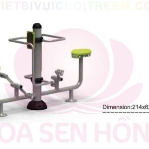 Dụng cụ thể dục ngoài trời FE-058-22 cho công viên, khu chung cư, nhà văn hóa phường xã – Hoa Sen Hồng